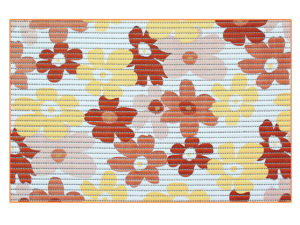 ПЕНОПОЛИУРЕТАНОВЫЙ КОВРИК ЦВЕТОК 45x70 КОРИЧНЕВЫЙ