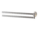Passion twin towel holder gold/satin nickel