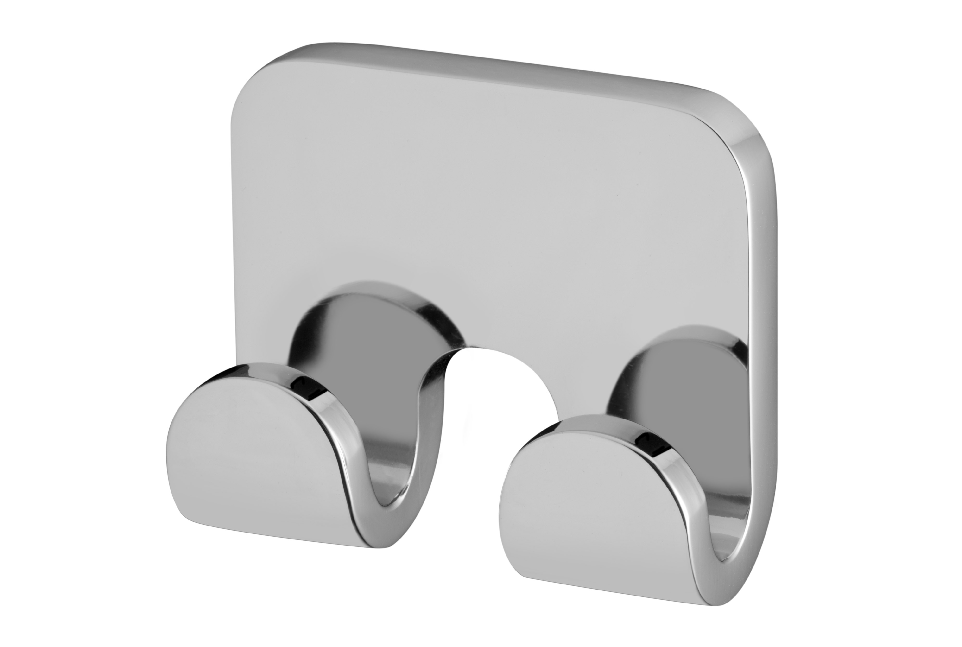 Natura double wall hook chrome - BISK S.A.