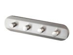 Passion 4 hook strip gold/satin nickel