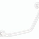 Bended grab bar white new