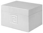 Meander cosmetics container white