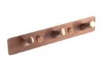 HARMONY   3 hook rail  Satin Copper